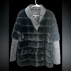 Furious Fur Faux Fur Puffer Coat